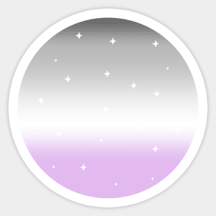 Starry Night Asexual Pride Sticker